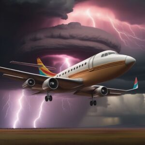 jet in storm